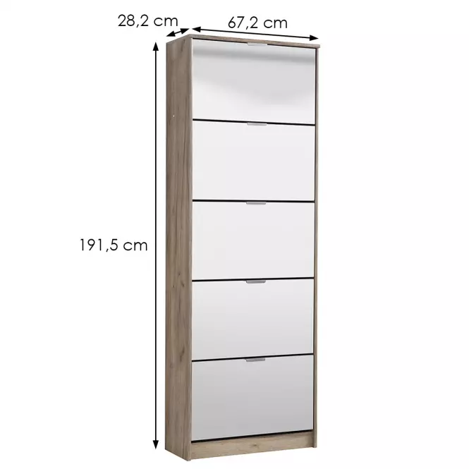 Cipősszekrény Hugo 25 Og Szürke Tölgy 11008552
