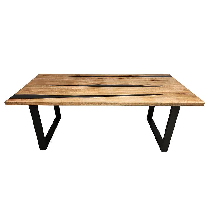Asztal David EPX-01-180 mango/fekete