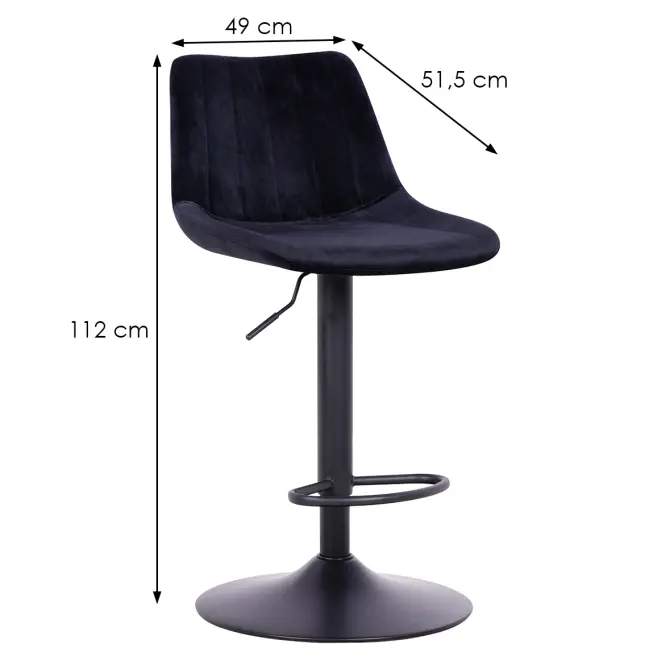 Szék Zeta Lr-8076 Black 8167-70,2