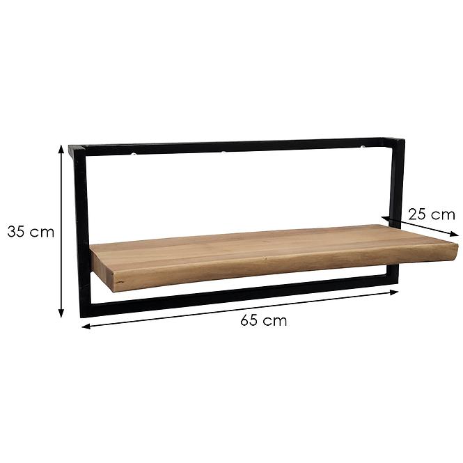 Falipolc BO SPEC-145-3 akác/fekete