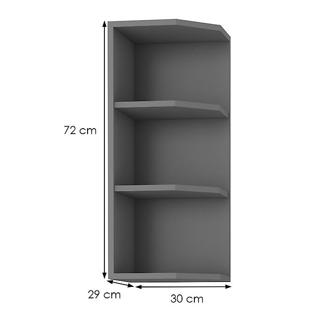Konyhaszekrény SCANDI/AVA/NESSA antracit 30g-72 zak