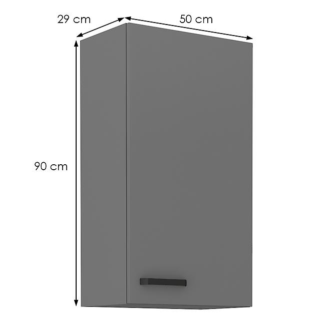 Konyhaszekrény NESSA antracit 50g-90 1f,2