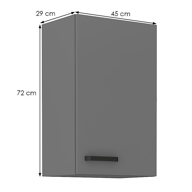 Konyhaszekrény NESSA antracit 45g-72 1f,2