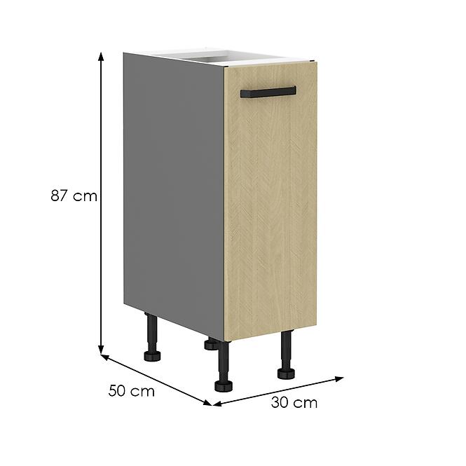 Konyhaszekrény SCANDI fenyő/antracit 30d cargo bb,2