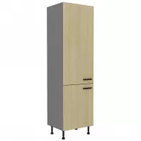 Konyhaszekrény SCANDI fenyő/antracit 60dk-215 2f