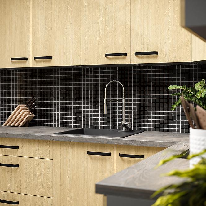 Konyhaszekrény SCANDI fenyő/antracit 60dks-215 1f 3s