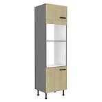 Konyhaszekrény SCANDI fenyő/antracit 60dpm-215 2f