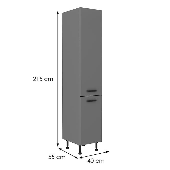 Konyhaszekrény NESSA antracit 40dk-215 2f