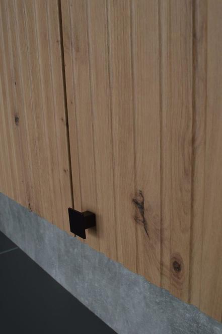Konyhaszekrény AVA tölgy artisan/antracit 60dks-215 1f 3s,4