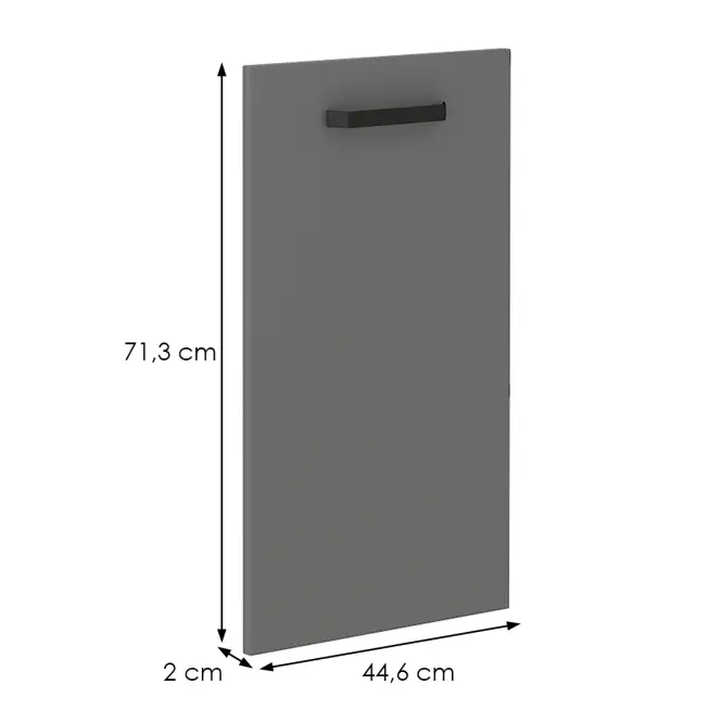 Mosogatógép ajtaja NESSA antracit 713x446,2
