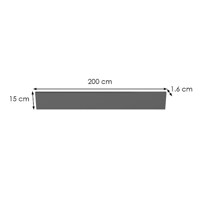Lábazat antracit 2000X150 mm (2 db)