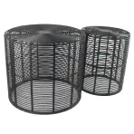 Padkészlet BULAN RATTAN 60 fekete