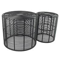 Padkészlet BULAN RATTAN 60 fekete