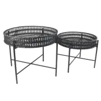 Padkészlet BOHO BAMBOO 60 fekete