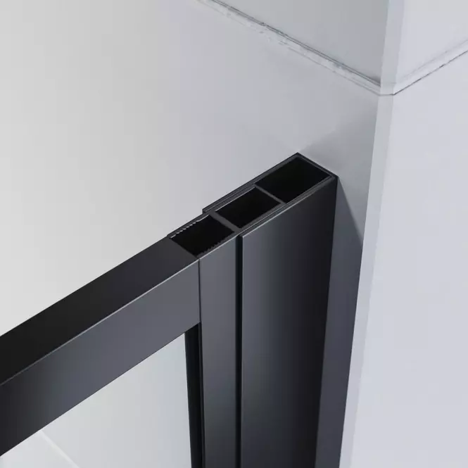 Zuhanyfal Walk-In Tiz 120x195 black