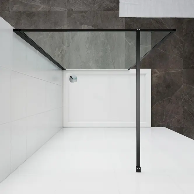 Zuhanyfal Walk-In Tiz 120x195 black,8
