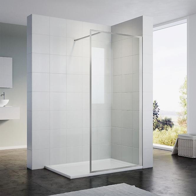 Zuhanyfal Walk-In Tiz 100x195 króm