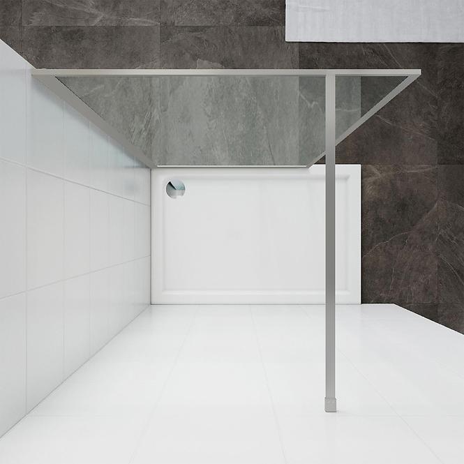 Zuhanyfal Walk-In Tiz 100x195 króm