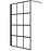 Zuhanyfal Walk-In Metro 100x195 black