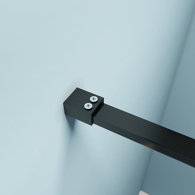 Zuhanyfal Walk-In Metro 120x195 black