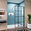 Zuhanyfal Walk-In Metro 120x195 black,6