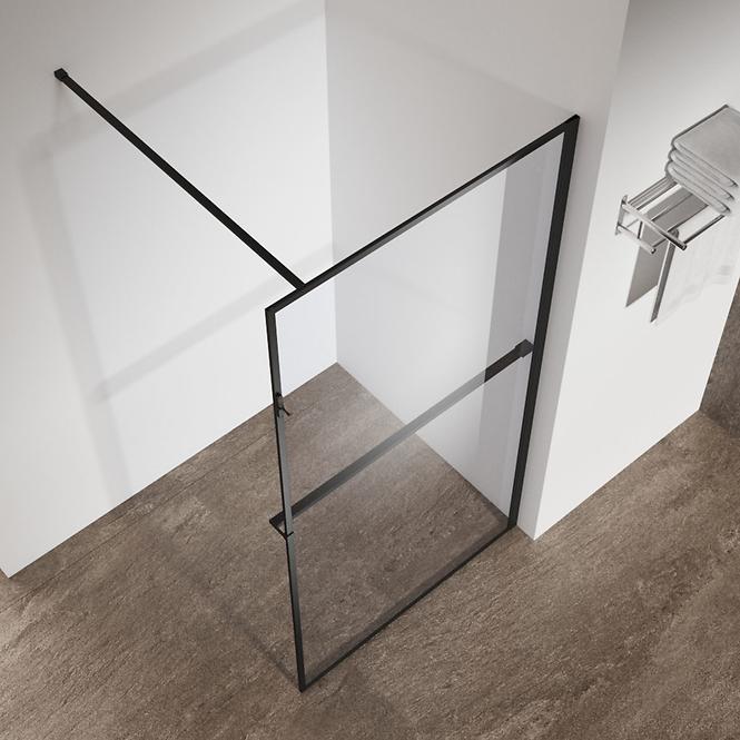 Zuhanyfal Walk-In Rest 100x195 black,5