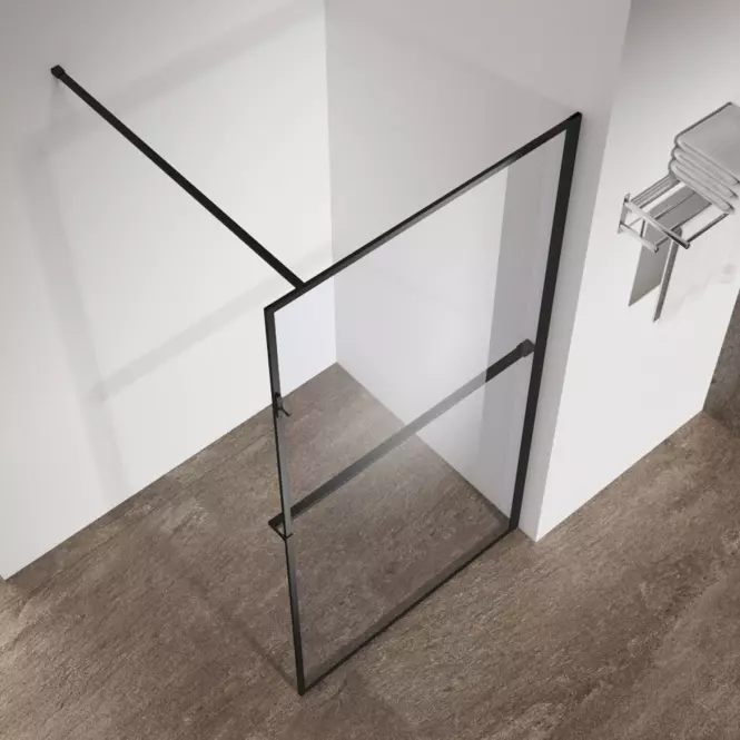 Zuhanyfal Walk-In Rest 120x195 black