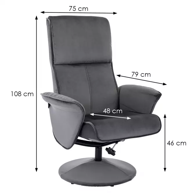 Fotel lábtartóval Bonito