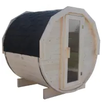 Faszauna - hordó 1,5 m + szaunakályha Sentiotec 100 6 kW
