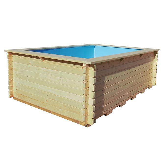 Fából készült medencék 3x2 m