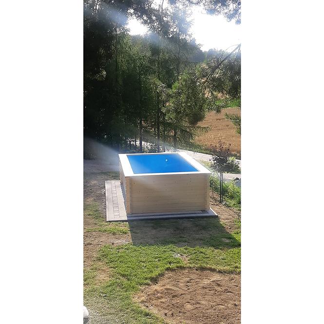Fából készült medence 4x2 m