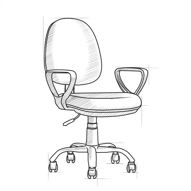 Irodai szék Flint C205 black/chrom,3