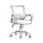 Irodai szék Cyrus C104 black/chrom,2