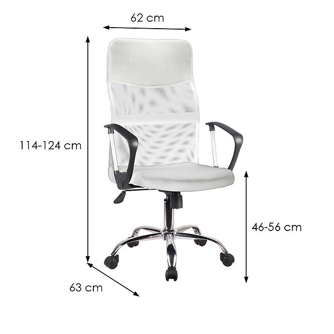 Irodai szék Mizar 2501 white/chrome