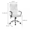 Irodai szék Mizar 2501 white/chrome,2