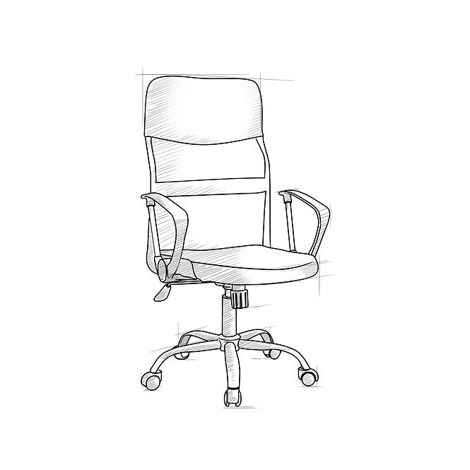 Irodai szék Mizar 2501 white/chrome