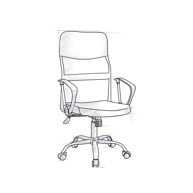 Irodai szék Mizar 2501 white/chrome,3