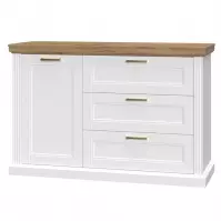 Komód 1d3s Tara k13/ta white/pacific walnut