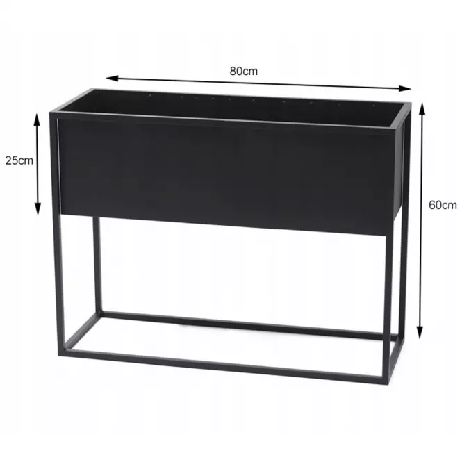 Virágcserepes doboz Cubo 60x80x30,2
