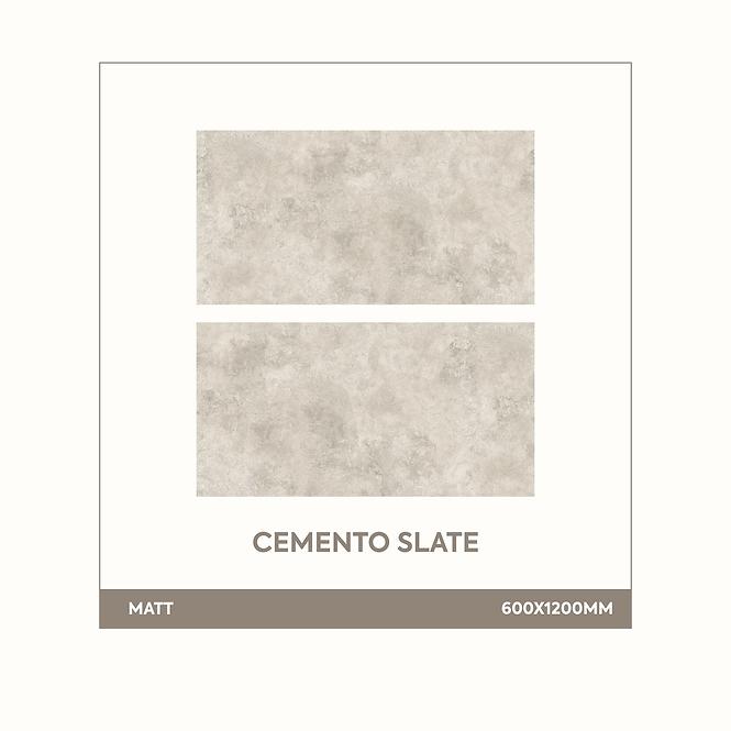 Csempe Gres Cemento Slate Mat Rekt 60/120