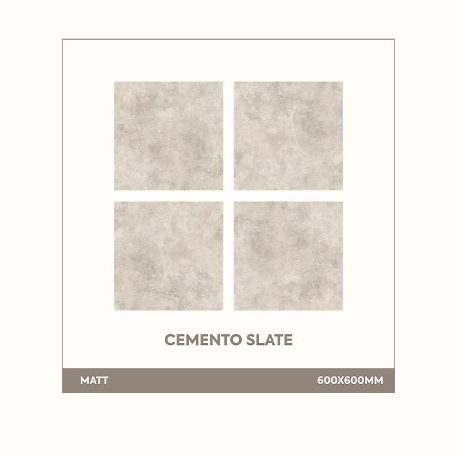 Csempe Gres Cemento Slate Mat Rekt 60/120