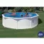 Acél medence kerek fehér FIDJI 4.6X1.2M KIT460ECO GRE,4