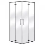 Zuhanykabin négyzet Beta 90x90x195 black