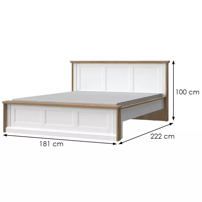 Ágy 160 Tara kr160-ta white/pacific walnut
