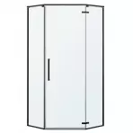 Zuhanykabin ötszögletű Lambda 90x90x195 black