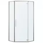 Zuhanykabin ötszögletű Lambda 90x90x195 króm