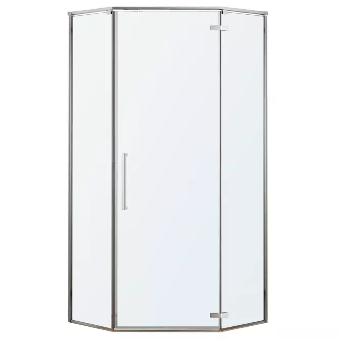 Zuhanykabin ötszögletű Lambda 90x90x195 króm