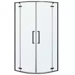 Zuhanykabin negyedkör Delta 90x90x195 black