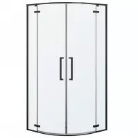 Zuhanykabin negyedkör Delta 90x90x195 black