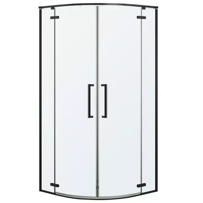 Zuhanykabin negyedkör Delta 90x90x195 black